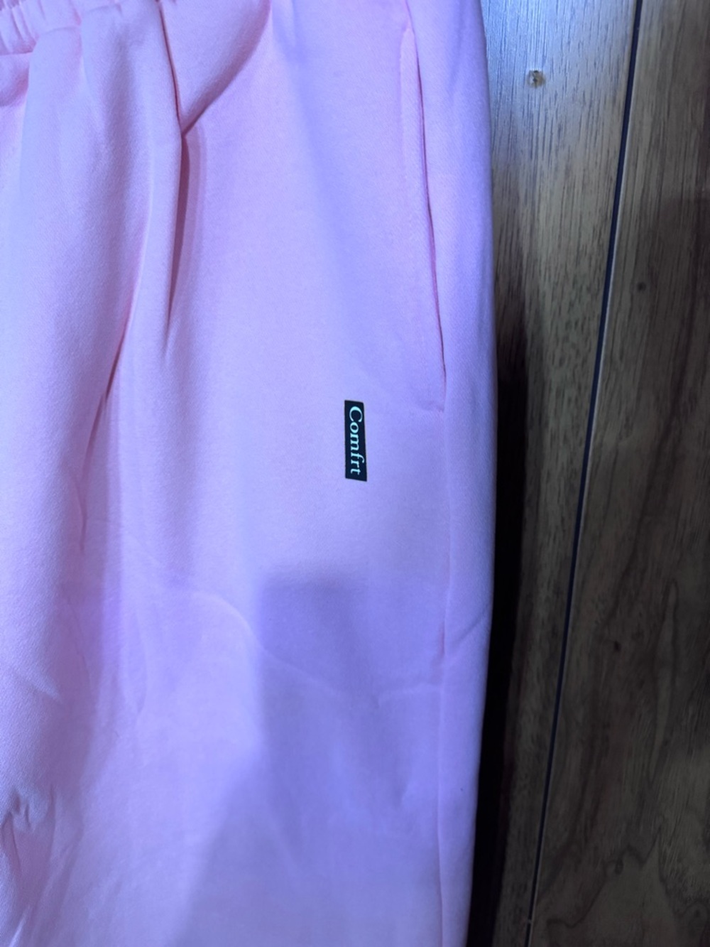 Women's Pink Wide-Leg Cozy Sweatpants - Picture 2 of 8